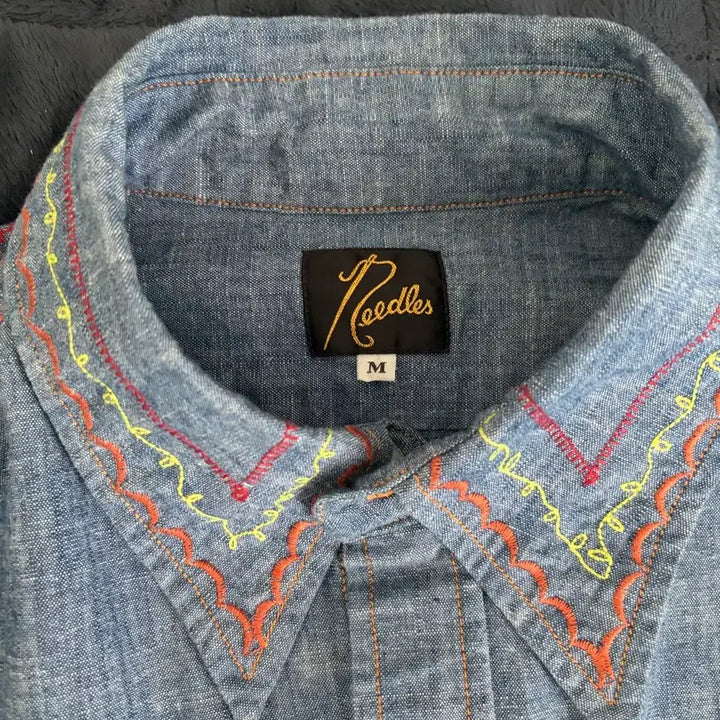 [BUNJANG] Needles Chambray Shirt M / 니들스 셔츠