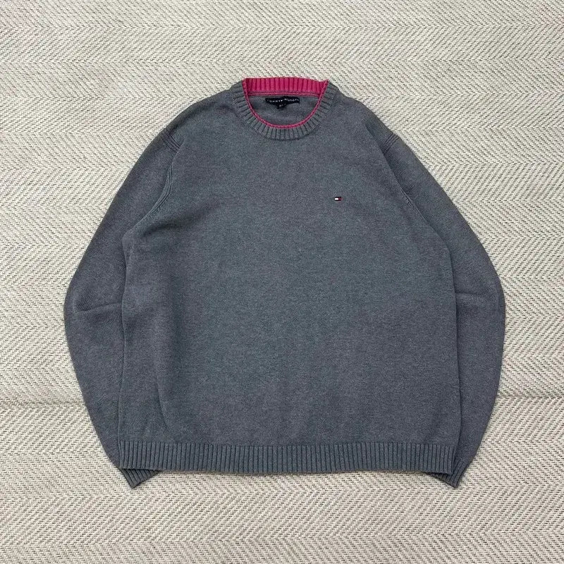 [BUNJANG] Tommy Hilfiger Basic Knit Sweater / 타미힐피거 베이직 니트 r3099