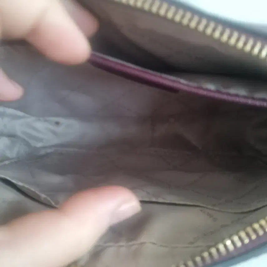 [BUNJANG] Michael Kors Chain Crossbody Bag - Burgundy / 마이클코어스 체인 크로스백 버건디