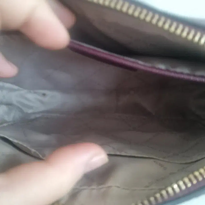 [BUNJANG] Michael Kors Chain Crossbody Bag - Burgundy / 마이클코어스 체인 크로스백 버건디