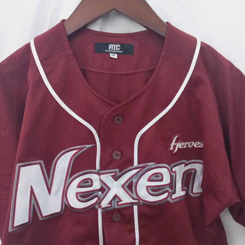 [BUNJANG] Nexen-Kiwoom Heroes Burgundy Jersey 100 / 넥센 키움 히어로즈 버건디유니폼 노마킹 100