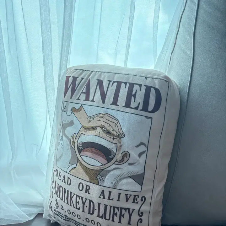 [BUNJANG] One Piece Monkey D. Luffy Wanted Poster Cushion / 원피스 몽키 D 루피 현상수배 쿠션