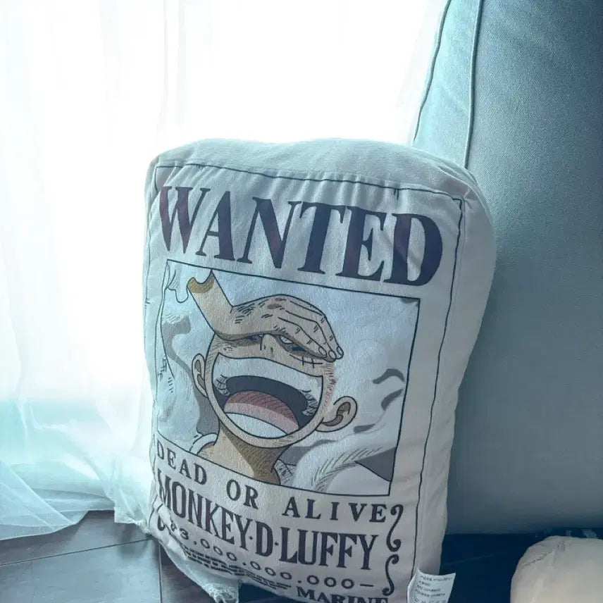[BUNJANG] One Piece Monkey D. Luffy Wanted Poster Cushion / 원피스 몽키 D 루피 현상수배 쿠션