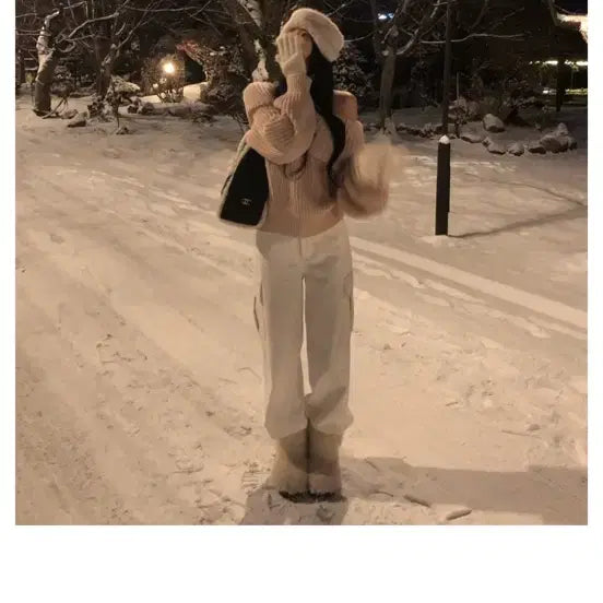 [BUNJANG] Leeeds Pink Knit Sweater / 샵리즈 leeeds 핑크 니트