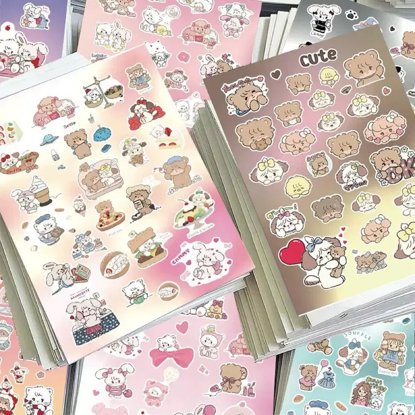 [BUNJANG] Sanrio Characters Seal Sticker Set / 8장 미코 씰스티커 세트 산리오 캐릭터 다꾸 다이어리 꾸미기 캐릭터즈
