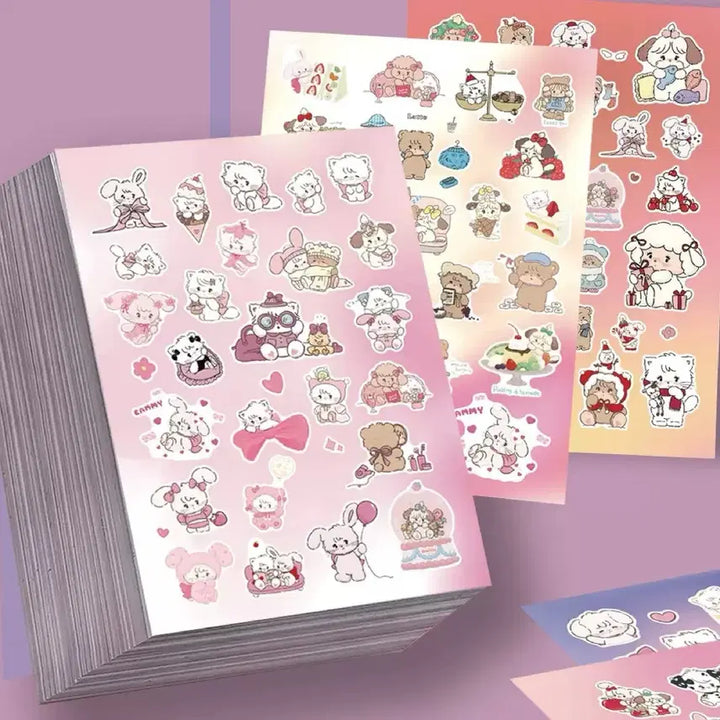[BUNJANG] Sanrio Characters Seal Sticker Set / 8장 미코 씰스티커 세트 산리오 캐릭터 다꾸 다이어리 꾸미기 캐릭터즈