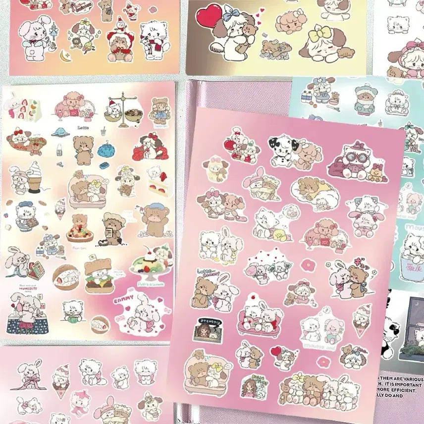 [BUNJANG] Sanrio Characters Seal Sticker Set / 8장 미코 씰스티커 세트 산리오 캐릭터 다꾸 다이어리 꾸미기 캐릭터즈