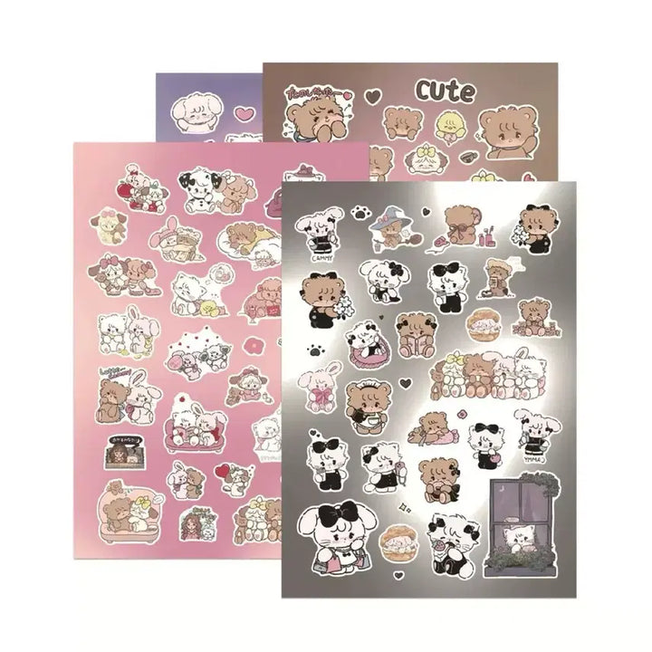 [BUNJANG] Sanrio Characters Seal Sticker Set / 8장 미코 씰스티커 세트 산리오 캐릭터 다꾸 다이어리 꾸미기 캐릭터즈