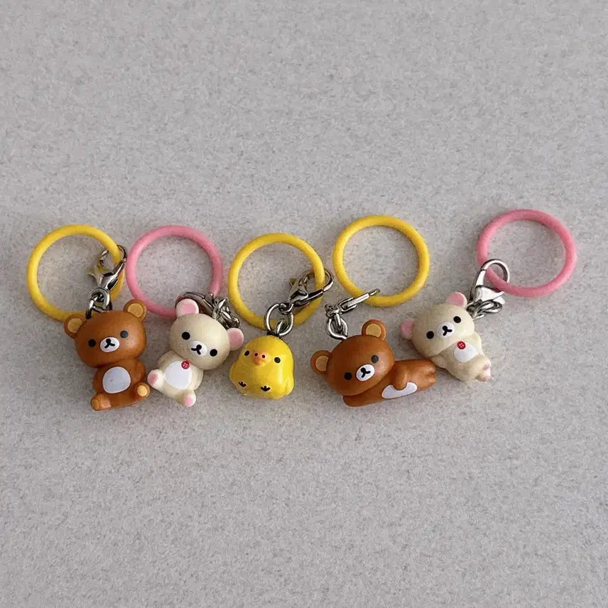 [BUNJANG] Rilakkuma Mejirushi Set Keyring / 리락쿠마 메지루시 세트 키링