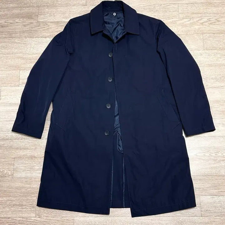 [BUNJANG] Uniqlo Single Breasted Coat Navy L / 유니클로 싱글브레스트 코트 네이비 L