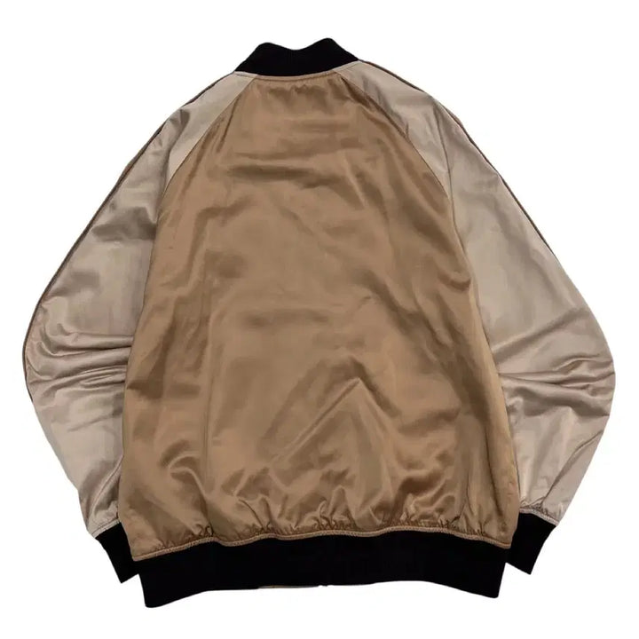 [BUNJANG] Lacoste Beige and Gold Windbreaker Jacket / 라코스테 베이지배색 골드 바람막이