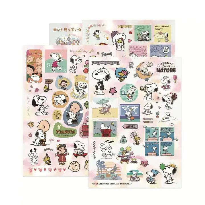 [BUNJANG] Snoopy 8-Piece Sticker Set / 8장 스누피 B 씰스티커 세트 캐릭터 다꾸 다이어리 꾸미기 강아지