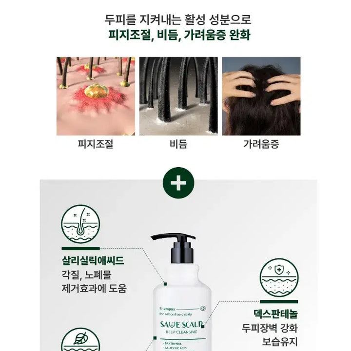 [BUNJANG] MD Cell Save Scalp Deep Cleansing Shampoo 400ml / 엠디셀 세이브스칼프 딥클렌징 샴푸 400ml 병원판매 지루성 두피 비듬