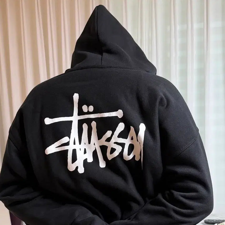 [BUNJANG] Stussy Basic Hoodie Zip-up XL / 스투시 베이직 후드집업 XL 1회착 급쳐