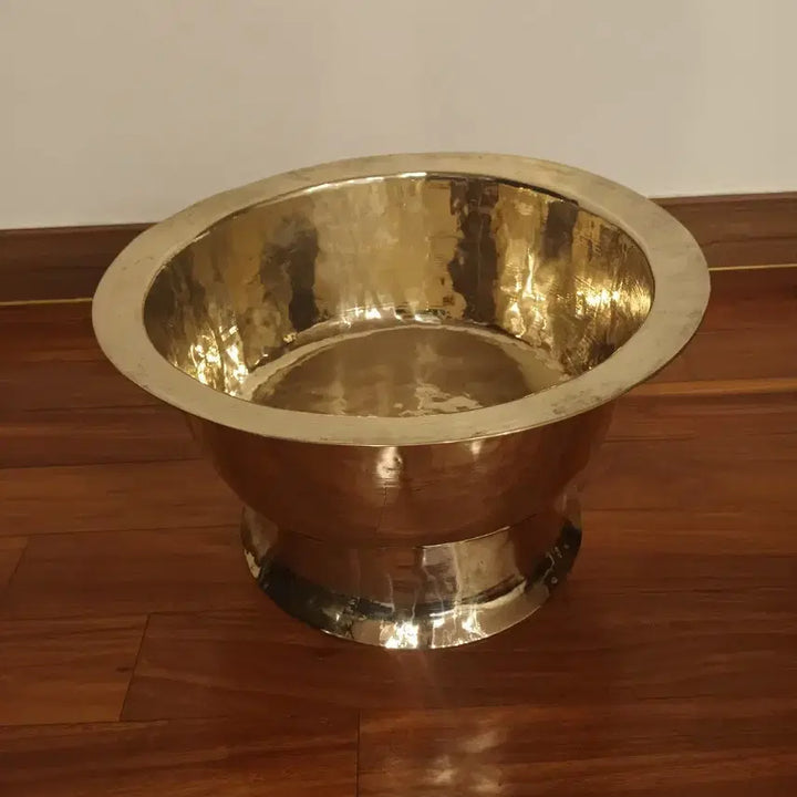 [BUNJANG] Large Brass Alloy Fire Bowl / 대형 황동 유기 놋그릇 화로