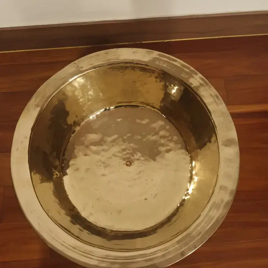 [BUNJANG] Large Brass Alloy Fire Bowl / 대형 황동 유기 놋그릇 화로