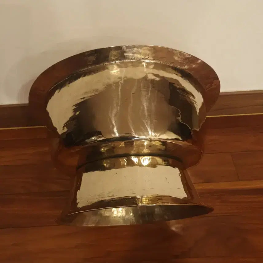 [BUNJANG] Large Brass Alloy Fire Bowl / 대형 황동 유기 놋그릇 화로