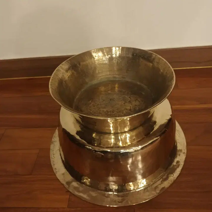 [BUNJANG] Large Brass Alloy Fire Bowl / 대형 황동 유기 놋그릇 화로