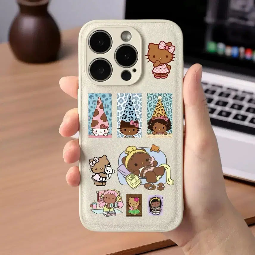 [BUNJANG] Sanrio Characters Tanning Kitty Sticker Set / 8장 태닝 키티 씰스티커 세트 산리오 캐릭터 다꾸 다이어리 꾸미기