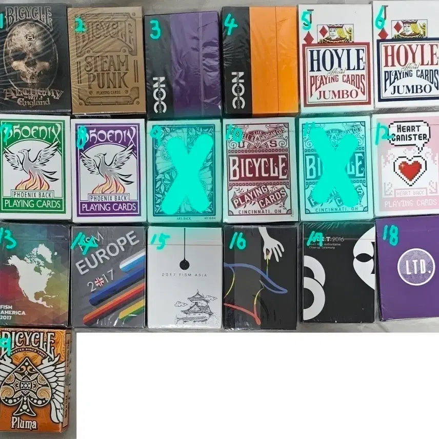 [BUNJANG] Bicycle Playing Cards - Assorted Decks - Sealed / 미개봉 바이시클 마술카드 플레잉카드 판매합니다
