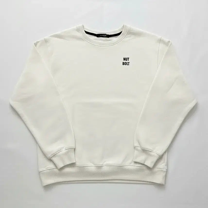 [BUNJANG] Musinsa NUT&BOLT Ivory Crewneck Sweatshirt / 무신사 너트앤볼트 아이보리 맨투맨