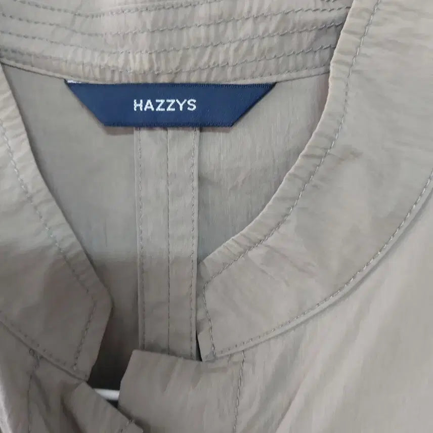 [BUNJANG] Hazzys Khaki Long Shirt Dress / 헤지스 카키색 롱 셔츠 원피스