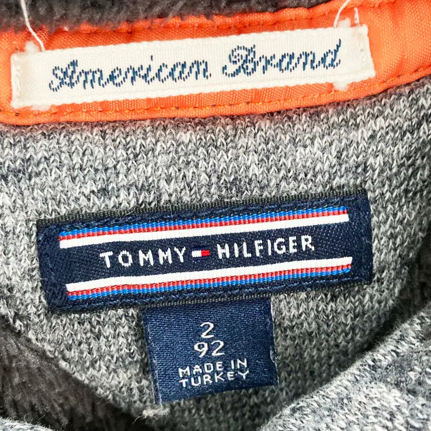 [BUNJANG] Tommy Hilfiger Junior Hooded Fleece Zip-Up Jacket / 타미힐피거 쥬니어 후드기모집업 92 진스센스