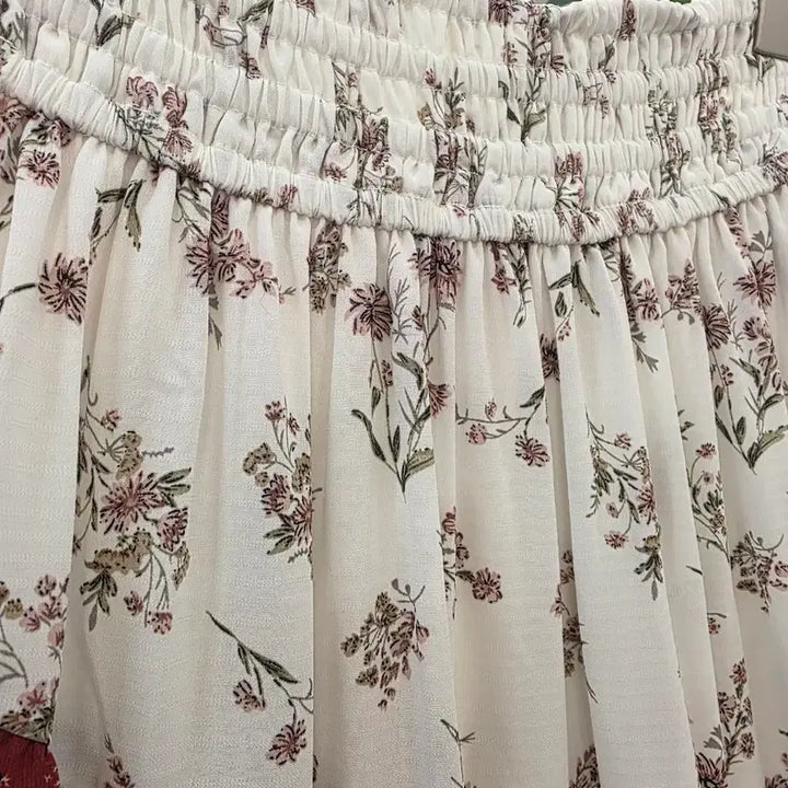 [BUNJANG] Axis Farm Flower Pattern Tiered Long Skirt / 엑시즈팜 플라워 패턴 캉캉 롱 스커트