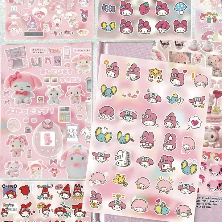 [BUNJANG] Sanrio My Melody Sticker Set / 8장 마이멜로디 C 씰스티커 세트 산리오 캐릭터 다꾸 다이어리 꾸미기