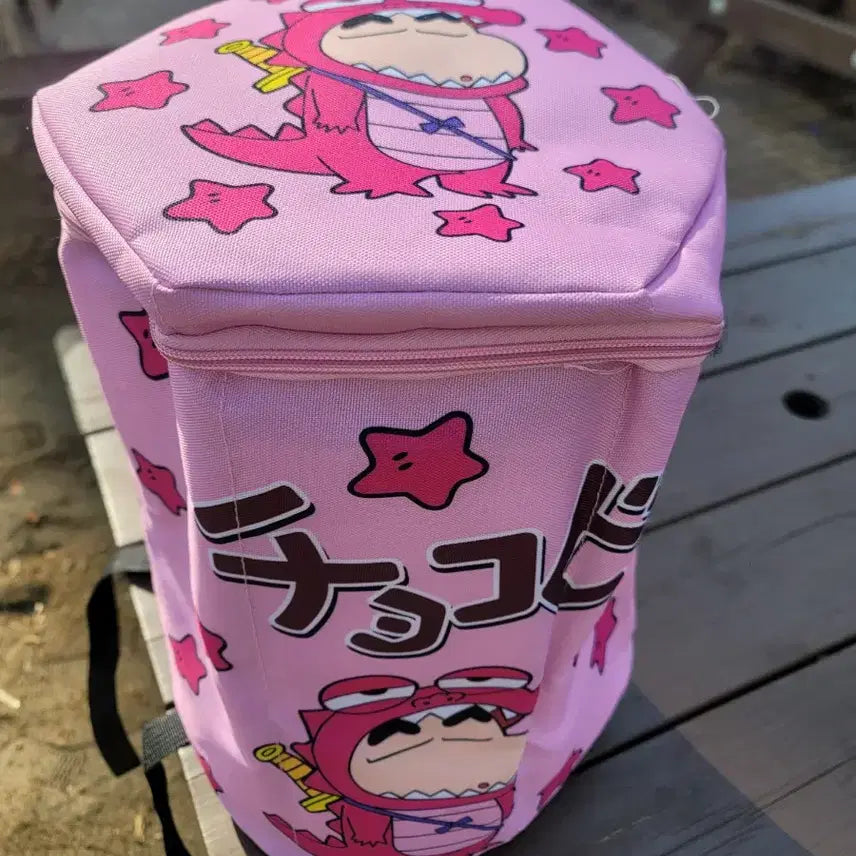 [BUNJANG] Crayon Shin-chan Choco Chip Pink Backpack / 짱구 초코비 핑크 백팩