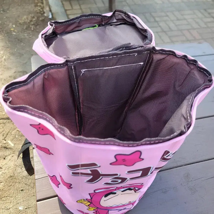 [BUNJANG] Crayon Shin-chan Choco Chip Pink Backpack / 짱구 초코비 핑크 백팩