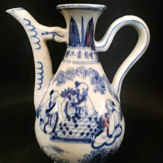 [BUNJANG] Celadon Porcelain Su-Seong Elderly Figure / 청화 수성노인 집호