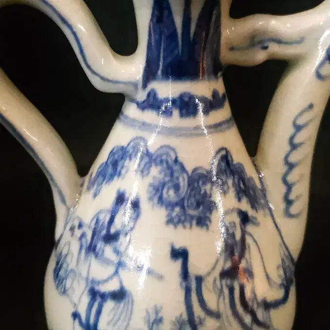 [BUNJANG] Celadon Porcelain Su-Seong Elderly Figure / 청화 수성노인 집호