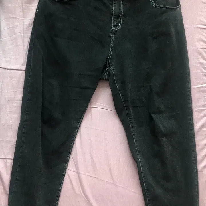 [SOLD OUT] 빅사이즈 여자 스판 배기핏(편하고 큰 블랙진)