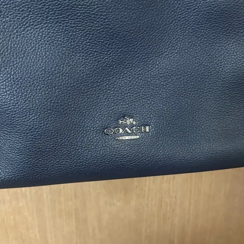 [BUNJANG] COACH Navy Leather Shoulder Bag / COACH 코치 네이비 체인 레더 숄더백