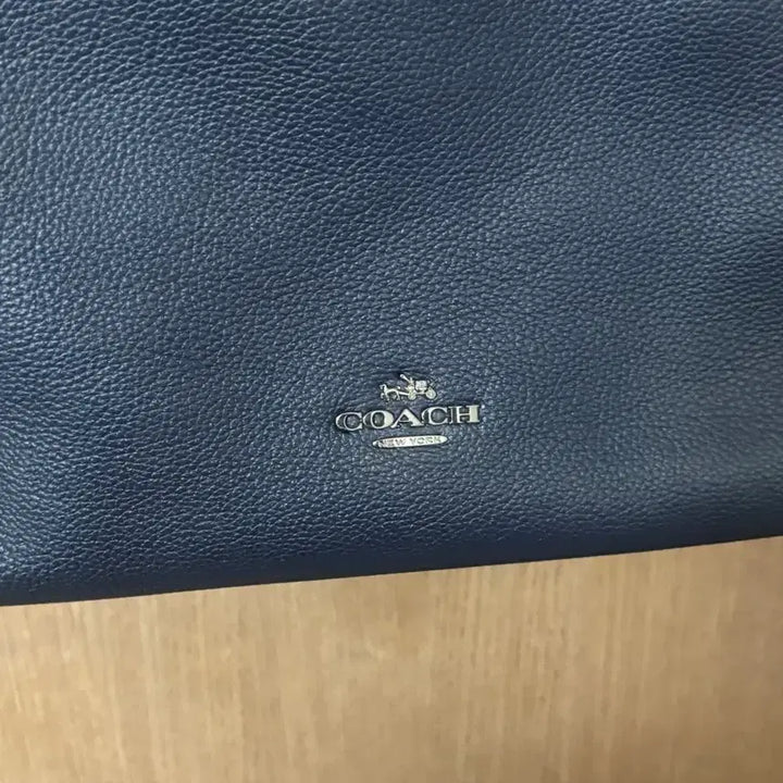 [BUNJANG] COACH Navy Leather Shoulder Bag / COACH 코치 네이비 체인 레더 숄더백