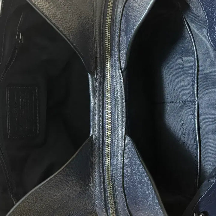 [BUNJANG] COACH Navy Leather Shoulder Bag / COACH 코치 네이비 체인 레더 숄더백