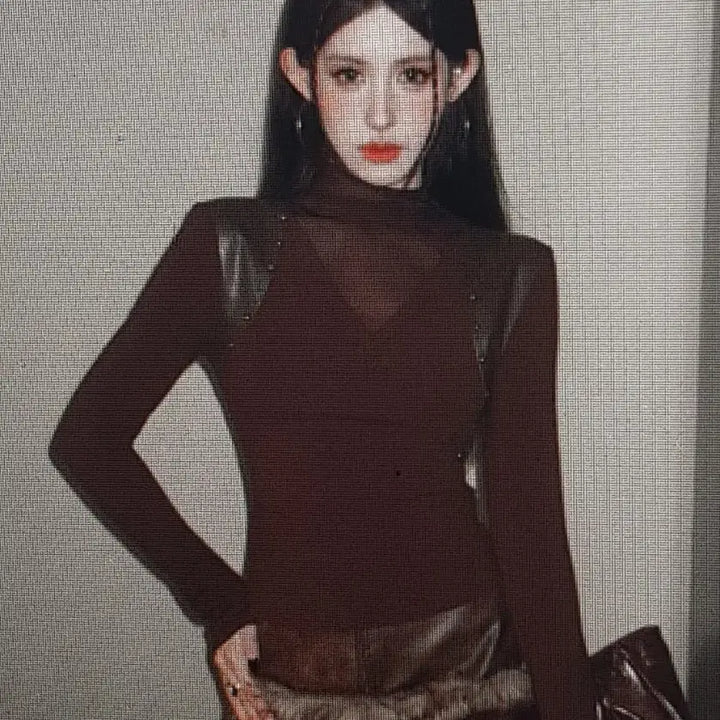 [BUNJANG] Retro Mesh Long Sleeve Top / (해외배송) 레트로한 메쉬 긴팔티