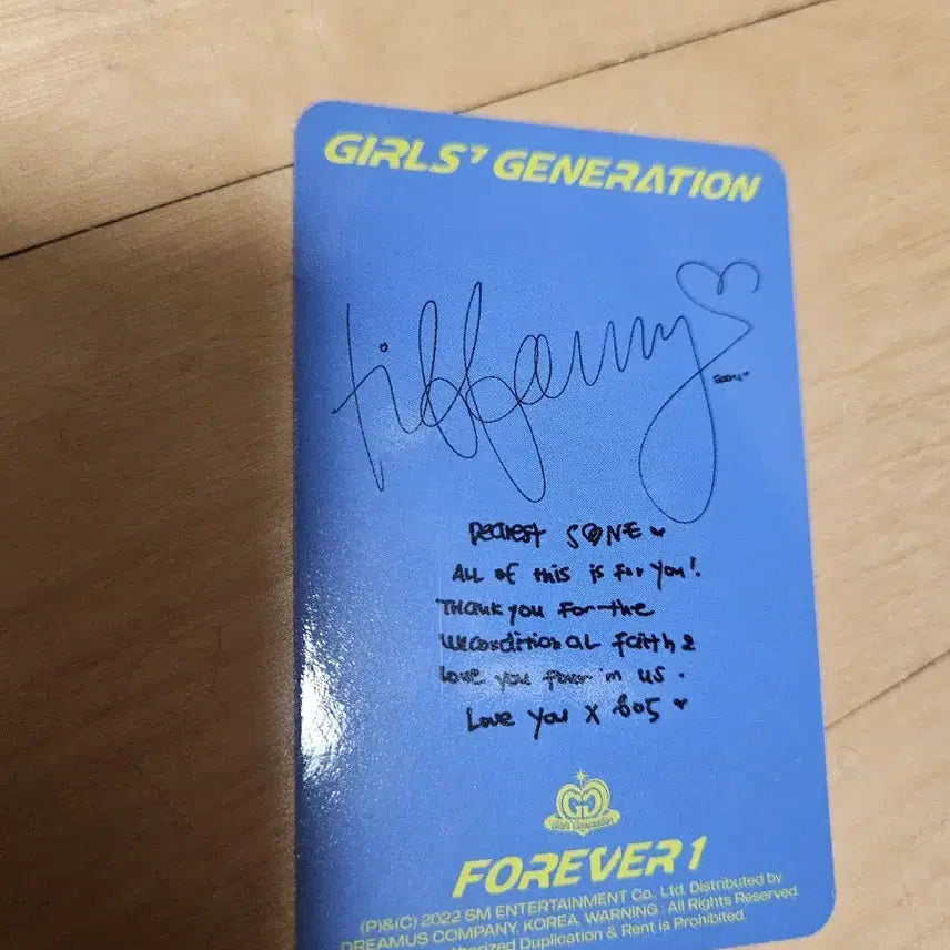 [BUNJANG] Girls Generation Tiffany Photocard / 소녀시대 forever 1 앨범버전 티파니 포카 판매합니다