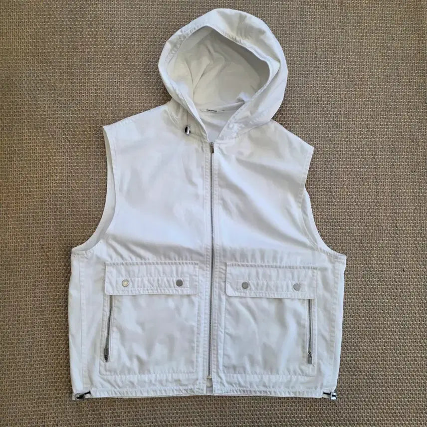 [BUNJANG] HERMES Tech Fabric Hooded Vest / HERMES 에르메스 프랑스 최상급 테크원단 후드 베스트