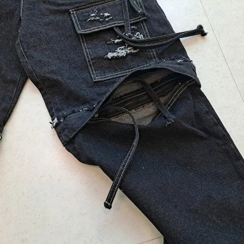 [BUNJANG] 3CE Two-Way Denim Black S / 3ce 스타일난다 투웨이 데님 블랙 s