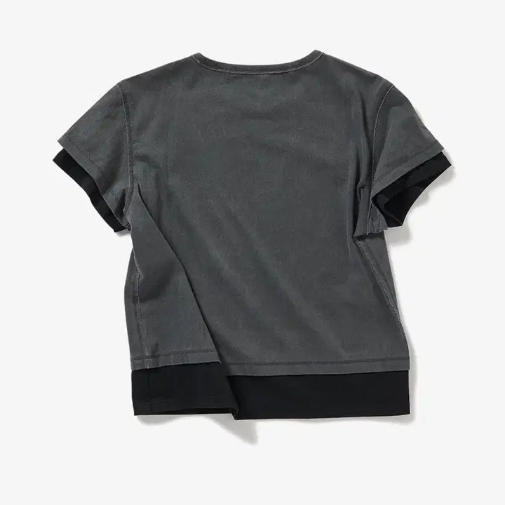[BUNJANG] PERVERZE Double Layered Tee, Black / PERVERZE DOUBLE LAYERED TEE, BLACK
