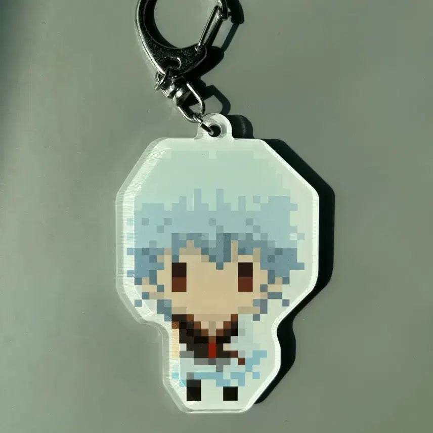 [BUNJANG] Gintama J-World Gintoki Dot Keychain / 은혼 제이월드 긴토키 도트 키링