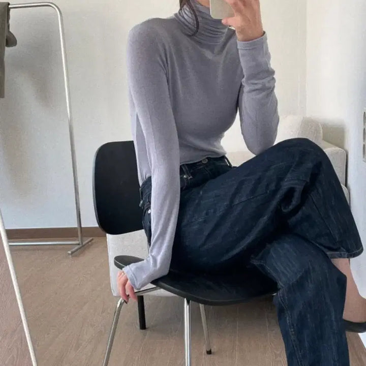 [BUNJANG] Kkonmigo Wool Turtleneck Sweater / [미개봉 새상품]꼰미고 울 목폴라