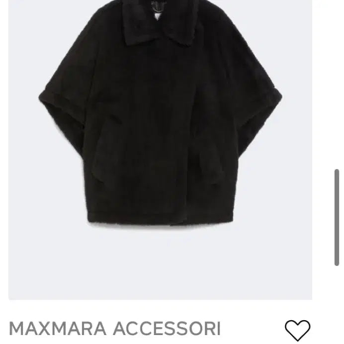[BUNJANG] Max Mara Teddy Cape Black / 막스마라 테디 케이프 블랙