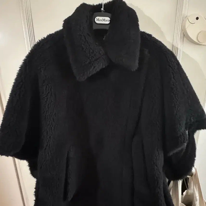 [BUNJANG] Max Mara Teddy Cape Black / 막스마라 테디 케이프 블랙