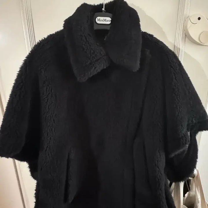 [BUNJANG] Max Mara Teddy Cape Black / 막스마라 테디 케이프 블랙