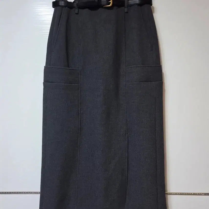 [BUNJANG] Hansum Belted Straight Skirt / 한섬 25fw신상 시스템 벨티드 스트레이트 스커트 55