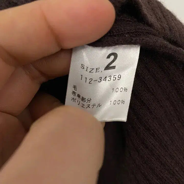 [BUNJANG] R.P.B DUE Wool Knit Zip-Up Sweater / 빈티지 R.P.B DUE 집업 디테일 울 니트