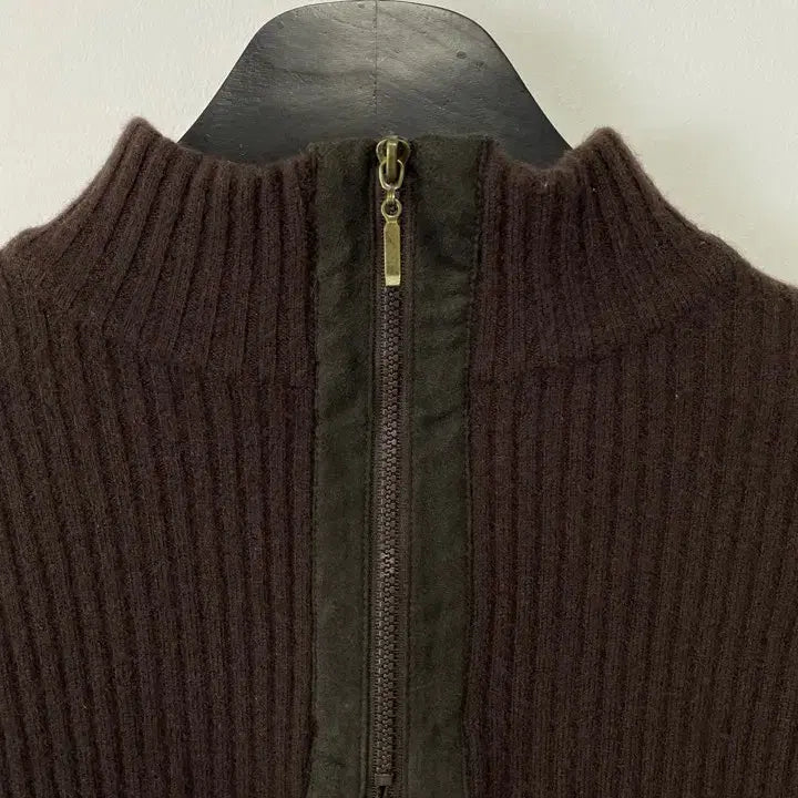 [BUNJANG] R.P.B DUE Wool Knit Zip-Up Sweater / 빈티지 R.P.B DUE 집업 디테일 울 니트